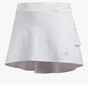 Adidas White Asymmetrical A-line Mini Skirt
